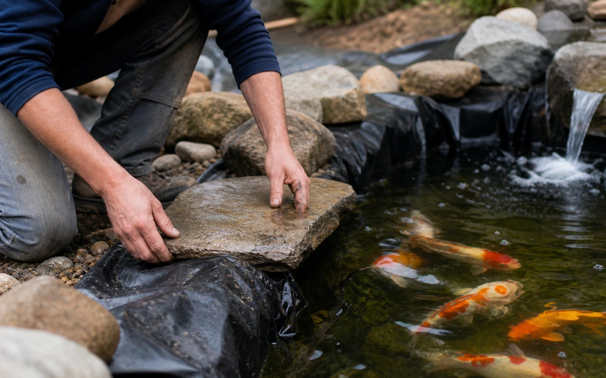 Koi pond installation contractor